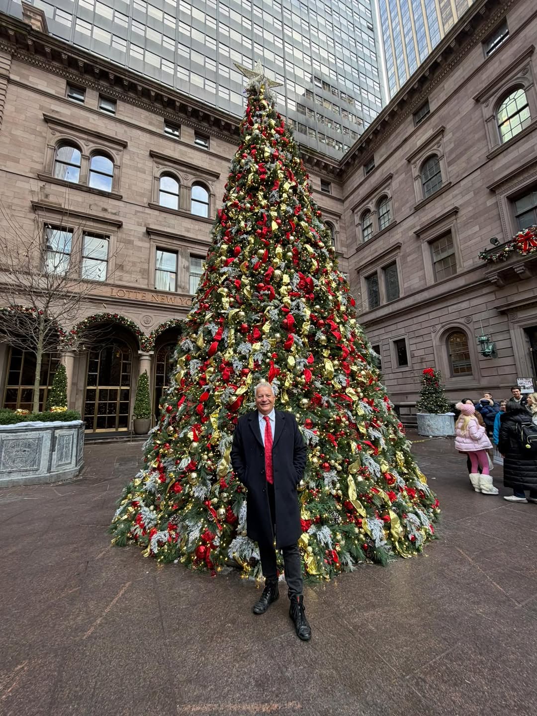 Photo by LoveIsrael.com on December 19, 2025. May be an image of christmas tree and text.